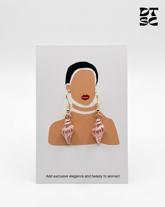 Pink Seashell Earrings