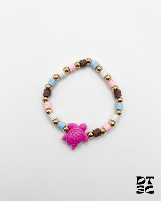Beach Turtle Beaded Bracelet