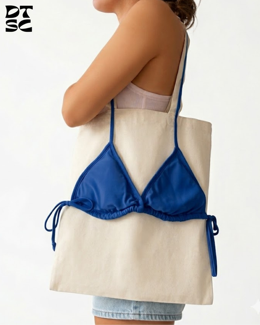 Deep Sea Waves Bikini Tote Bag