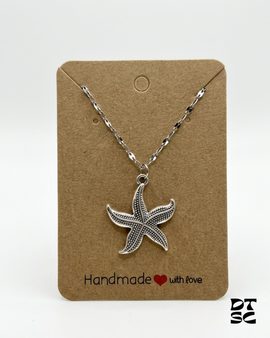 Silver Starfish Necklace