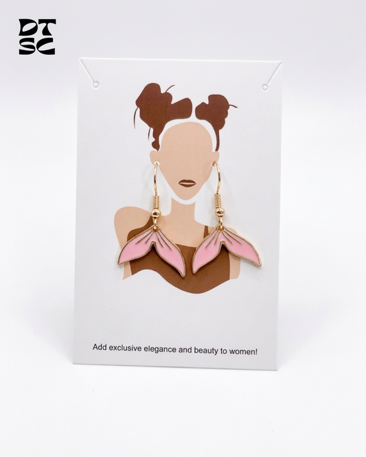 Pink Dolphin Earrings