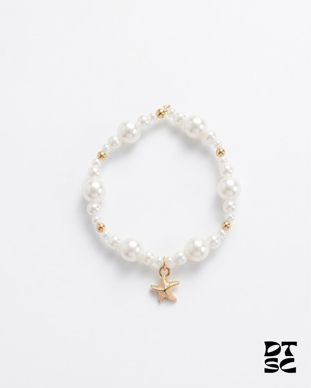 Beaded Pearl Starfish Bracelet