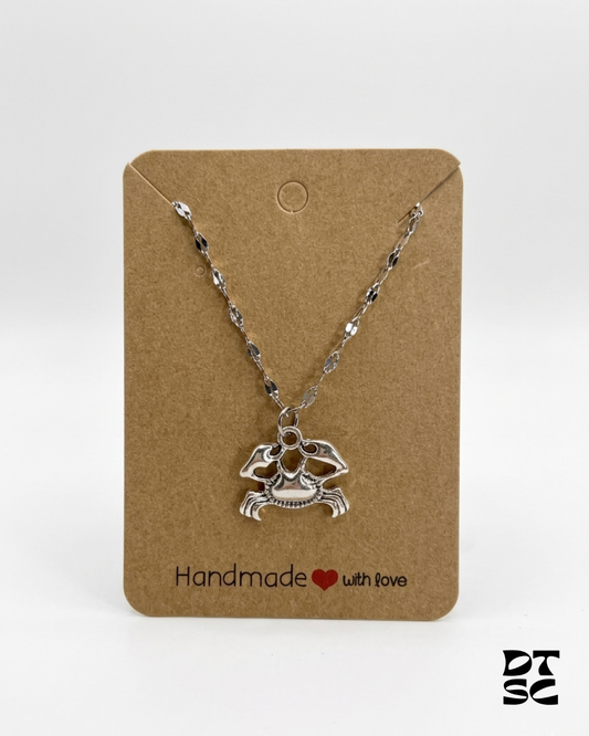 Silver Crab Necklace
